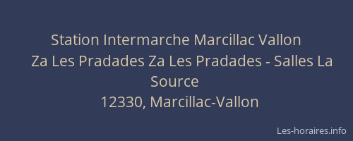 Station Intermarche Marcillac Vallon