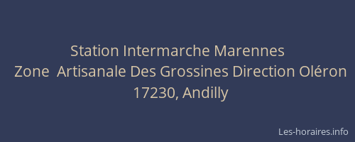 Station Intermarche Marennes