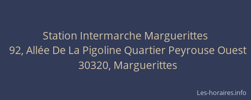 Station Intermarche Marguerittes