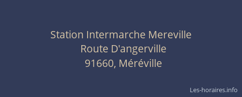 Station Intermarche Mereville