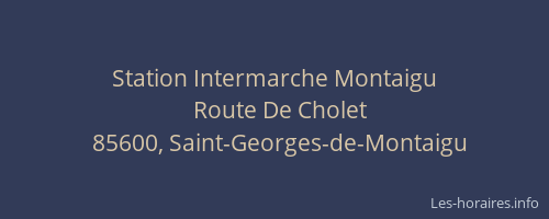 Station Intermarche Montaigu