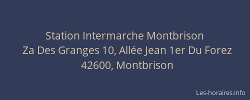 Station Intermarche Montbrison