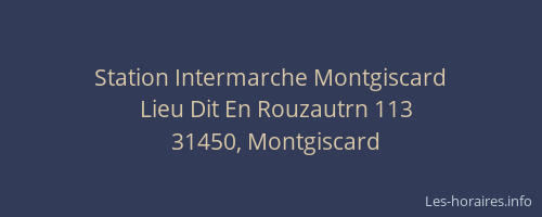 Station Intermarche Montgiscard