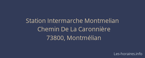 Station Intermarche Montmelian