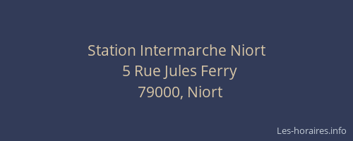 Station Intermarche Niort