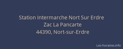 Station Intermarche Nort Sur Erdre