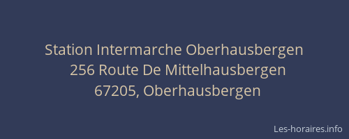 Station Intermarche Oberhausbergen