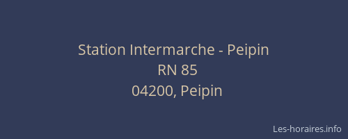 Station Intermarche - Peipin