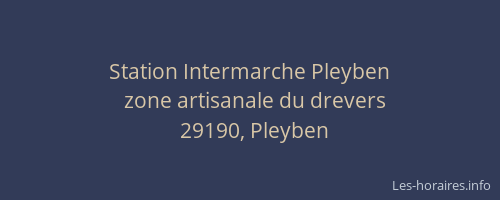 Station Intermarche Pleyben