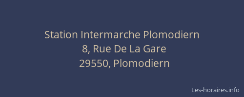 Station Intermarche Plomodiern