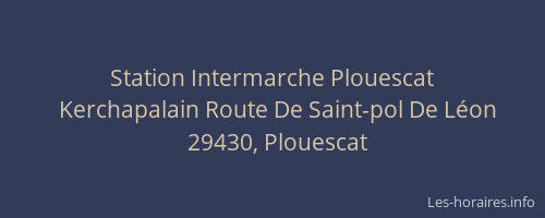 Station Intermarche Plouescat