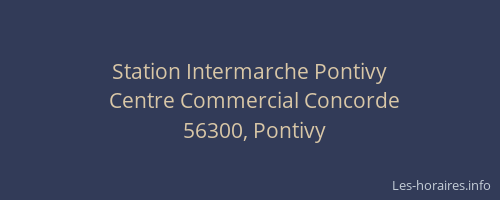 Station Intermarche Pontivy