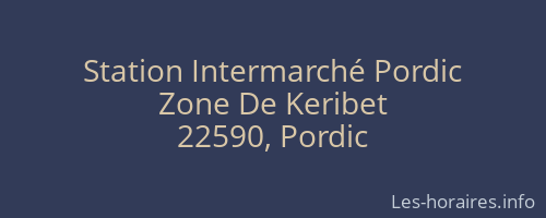 Station Intermarché Pordic
