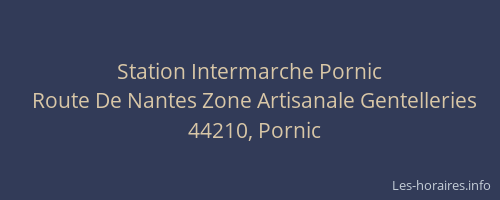 Station Intermarche Pornic