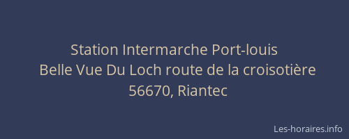 Station Intermarche Port-louis