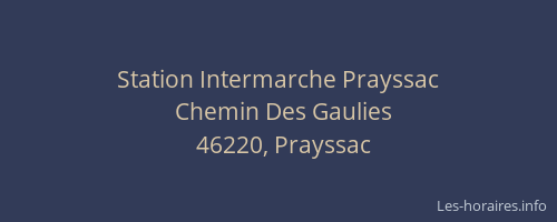 Station Intermarche Prayssac