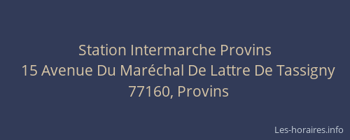 Station Intermarche Provins