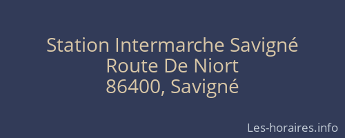 Station Intermarche Savigné