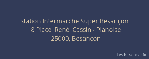 Station Intermarché Super Besançon