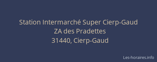 Station Intermarché Super Cierp-Gaud