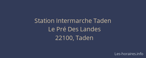 Station Intermarche Taden