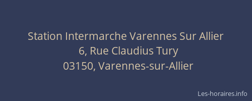 Station Intermarche Varennes Sur Allier