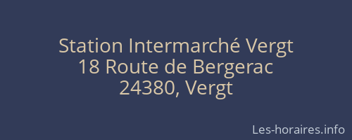 Station Intermarché Vergt