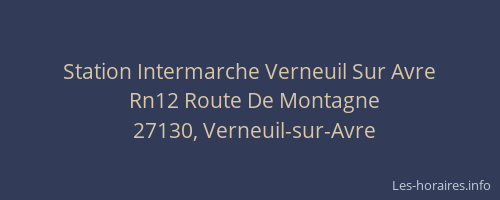 Station Intermarche Verneuil Sur Avre