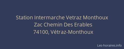 Station Intermarche Vetraz Monthoux