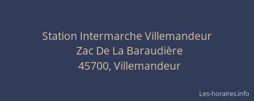 Station Intermarche Villemandeur