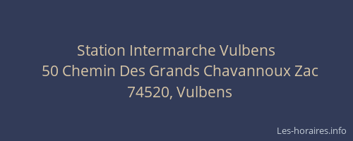 Station Intermarche Vulbens