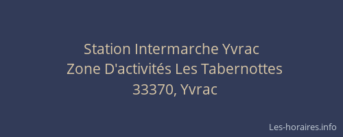 Station Intermarche Yvrac