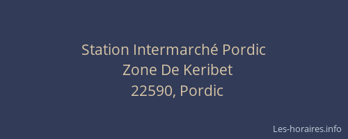 Station Intermarch&eacute; Pordic
