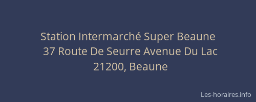Station Intermarché Super Beaune