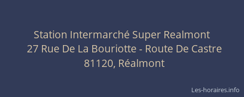 Station Intermarch&eacute; Super Realmont
