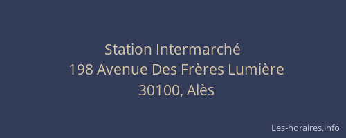 Station Intermarch&eacute;