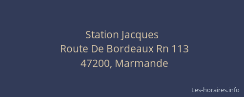 Station Jacques