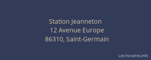 Station Jeanneton