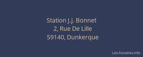 Station J.j. Bonnet