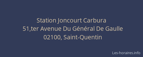 Station Joncourt Carbura