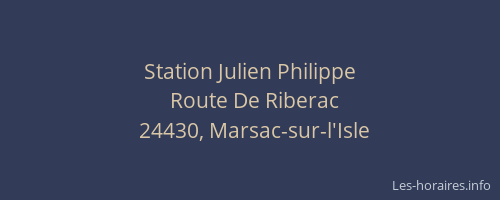 Station Julien Philippe