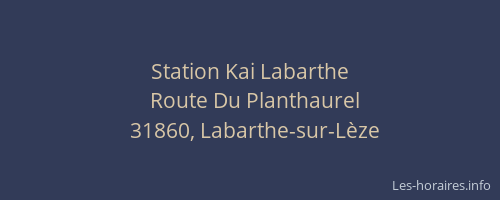 Station Kai Labarthe