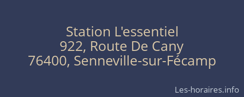 Station L'essentiel