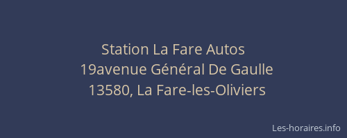 Station La Fare Autos