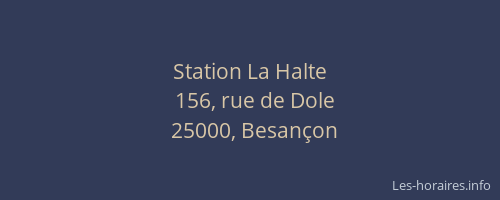 Station La Halte
