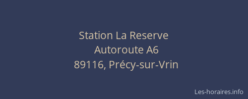 Station La Reserve