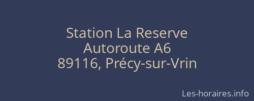 Station La Reserve