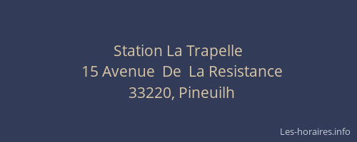 Station La Trapelle