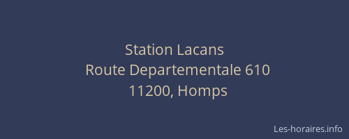 Station Lacans