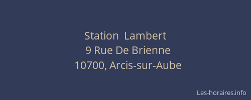 Station  Lambert